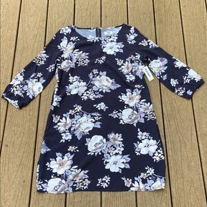 NWT Old Navy Women’s Dress Black and White Floral Size Medium